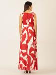 Длинное платье APART, красно-белый - фото 3