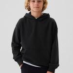 Однотонная толстовка с капюшоном унисекс Gap, черный - фото 4