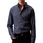 Calvin Klein Мужская рубашка темно-синего цвета - фото 2