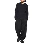 Ребристый вязаный джемпер с круглым вырезом Marine Serre, черный - фото 4