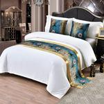 TTiiLoe Плед для кровати синий Feather Blue - фото