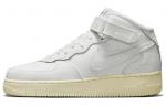 Белые парусиновые кроссовки Nike Air Force 1 Mid '07 Summit - фото