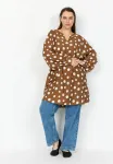 Блузка селии Wasabi Concept, Toffee Combi - фото 2
