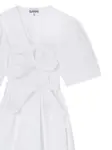 Платье с бантом GANNI, белый - фото 2