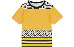 Футболка детская Burberry с принтом, желтый - фото