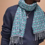 HERMES Шарф Knit мужской Green - фото 3