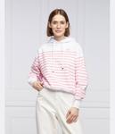 Толстовка женская Riani в полоску с капюшоном, белый - фото 3