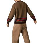 Свитер мужской Gucci Interlocking G-logo, коричневый - фото 3