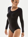 Боди zd ZERO DEFECTS Long-sleeved bodysuit soy fiber, черный - фото 3