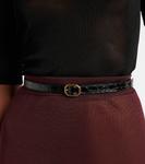 Кожаный ремень Saint Laurent, черный - фото 4