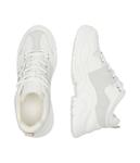 Кроссовки женские Dkny кожаные на толстой подошве, белый - фото 4