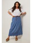 Длинная юбка Curvy Lady, синий - фото 5