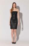 Платье Alexis, черное - эластичная кожа Walter Baker - фото 4