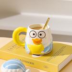 Кружка KAWASIMAYA, [Gift Box Set]Little Duck Sleep Dream Irregular Shape Cup (Includes Spoon) - фото 2