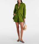 Рубашка из льняной ткани Mignonette Eres, Pistache - фото 2