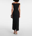 Платье миди Bree с драпировкой Safiyaa, черный - фото 3