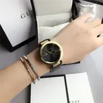 GUCCI Часы Interlocking Wrist Watch Quartz Movement Leather Strap Black Dial Unisex - фото 7