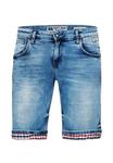 Джинсовые шорты Stanley с эффектной клеткой RUSTY NEAL, синий - фото