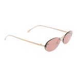 FENDI Солнцезащитные очки овальной формы Eyewear Oval Frame, Gold - фото 3