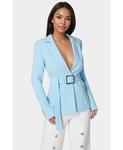 Женский блейзер с поясом Bebe, Clear sky - фото