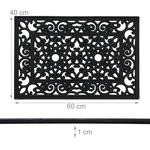 Коврик Relaxdays, 60x40 см, черный - фото 3