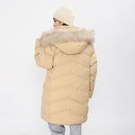 Пуховик унисекс песочно-коричневый Mlb - фото 8