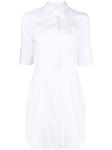 AMBUSH платье-рубашка с вырезом, белый - фото