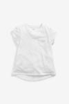 Футболка с ромашками и карманом Next, белый - фото 4