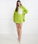 Юбка мини Samsøe Samsøe с добавлением шерсти с запахом, зеленый - фото 2