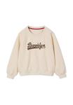 Толстовка Vertbaudet Sweatshirt, Wollweiß/White - фото