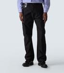 Прямые джинсы с кожаной отделкой Junya Watanabe, Black X Black - фото 3