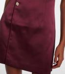 Атласное мини-платье Self-Portrait, красный - фото 5