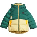 Детская утепленная куртка Adidas, зеленый - фото 3