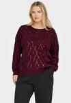Джемпер ONLY Carmakoma Jumper, Zinfandel/Bordeaux - фото