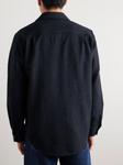 Рубашка из чесаной шерсти MR P., синий - фото 4