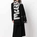 Шарф вязаный унисекс черный Alexander McQueen - фото 3