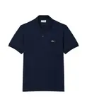 Синяя рубашка-поло, классический крой. Lacoste, синий - фото