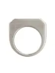 Кольцо с логотипом Rick Owens, серебристый - фото 2