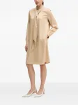 Платье с галстуком на шее Marc Aurel, бежевый - фото 2