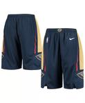 Шорты Swingman для больших мальчиков и девочек Navy New Orleans Pelicans 2020/21 — Icon Edition Nike - фото 2