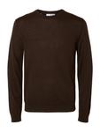 Свитер SELECTED, темно-коричневый - фото