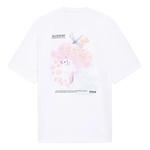 Футболка с рисунком цветущей вишни Li-Ning, белый - фото 2