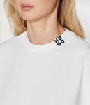 Футболка женская Hugo свободного кроя укороченная, белый - фото 4