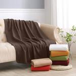 Флисовое одеяло wometo basic Polar-Fleece, коричневый - фото 2