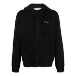 Толстовка Off-White Wave Diag-Stripe Zip-Up Hoodie, белый - фото