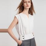 ELLE Рубашка Women's White Pointed Collar Moderate - фото 3