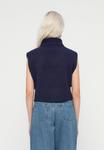 Джемпер VILA VILYLA BUTTON ROCK COLLAR, Dark Blue - фото 3