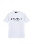Футболка с логотипом Balmain, белый - фото