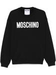 Moschino свитер с логотипом, черный - фото