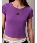 Блуза Slim fit Calvin Klein Jeans, фиолетовый - фото 4